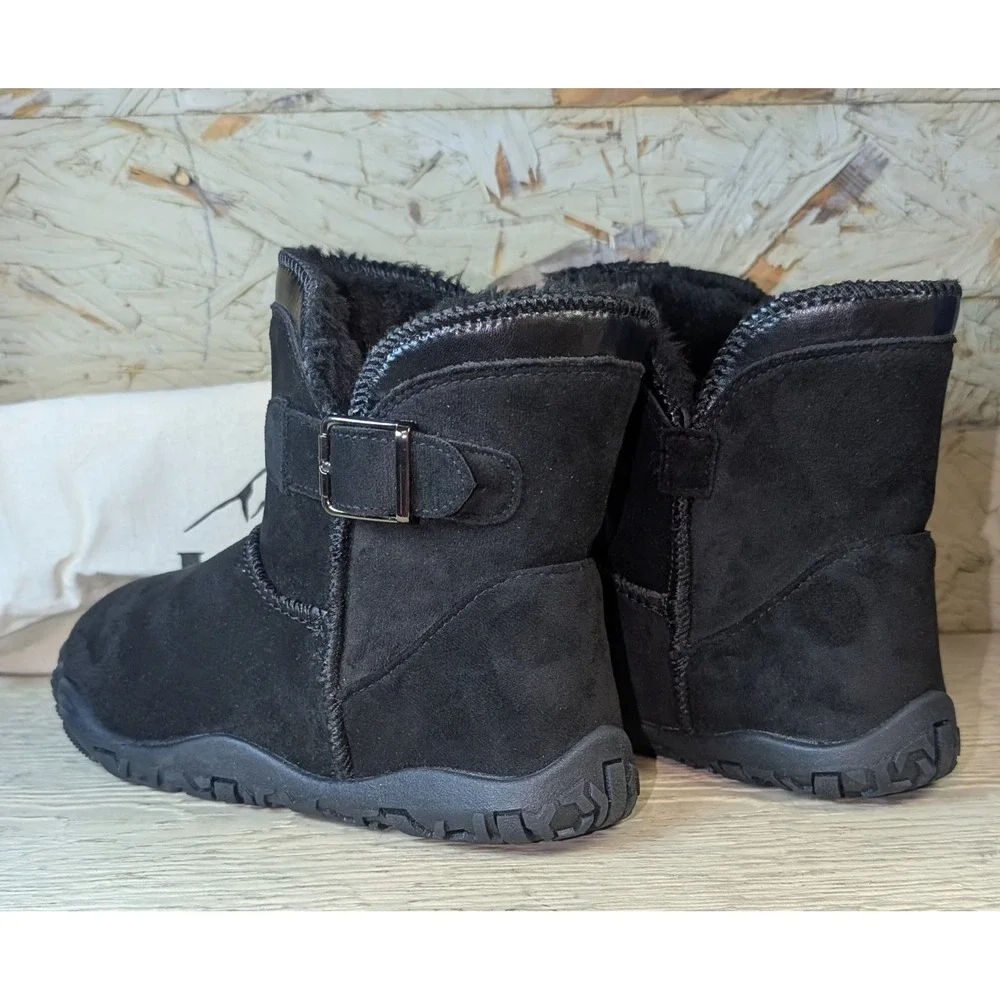 Hike Footwear Women's Boots Cozely Zero Drop Barefoot Wide Toe Fleece Lined 6
